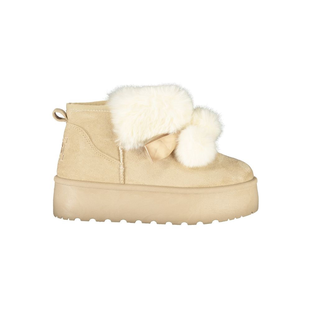 Laura Biagiotti Beige Polyester Damenstiefel