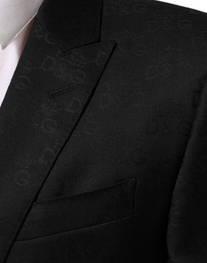 Dolce & Gabbana Schwarz MARTINI 2 Knöpfe Anzug Jacke Blazer