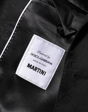 Dolce & Gabbana Schwarz MARTINI 2 Knöpfe Anzug Jacke Blazer