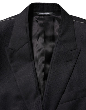 Dolce & Gabbana Schwarz Wolle 2 Knöpfe Anzug Jacke Männer Blazer
