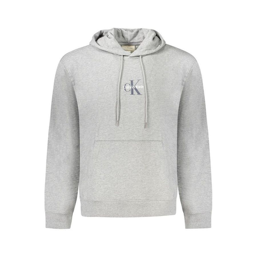 "Grigio Cotton Men's Sweatshirt with Hood"