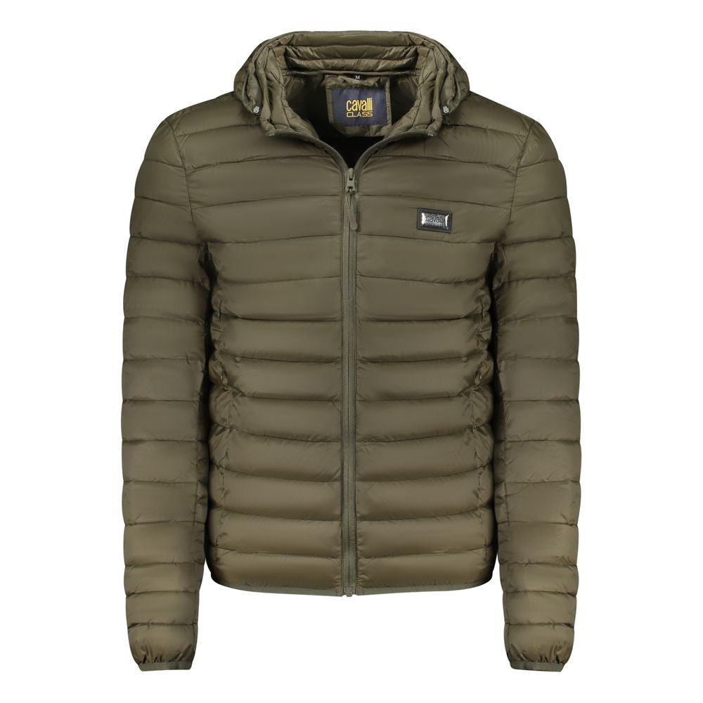 Cavalli Class Grüner Parka aus Polyester