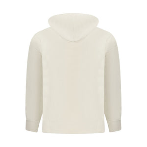 Beige Cotton Men's Hoodie