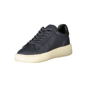 Blauer Sneaker aus Polyurethan für Herren