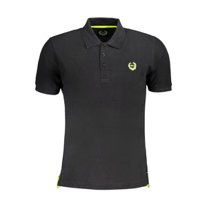 Gianmarco Venturi Schwarzes Herren-Poloshirt aus Baumwolle