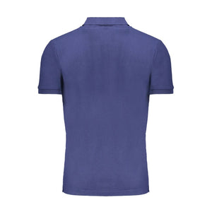 Gianmarco Venturi Blaues Baumwoll-Poloshirt für Herren