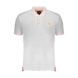 Gianmarco Venturi Weißes Poloshirt aus Baumwolle für Herren
