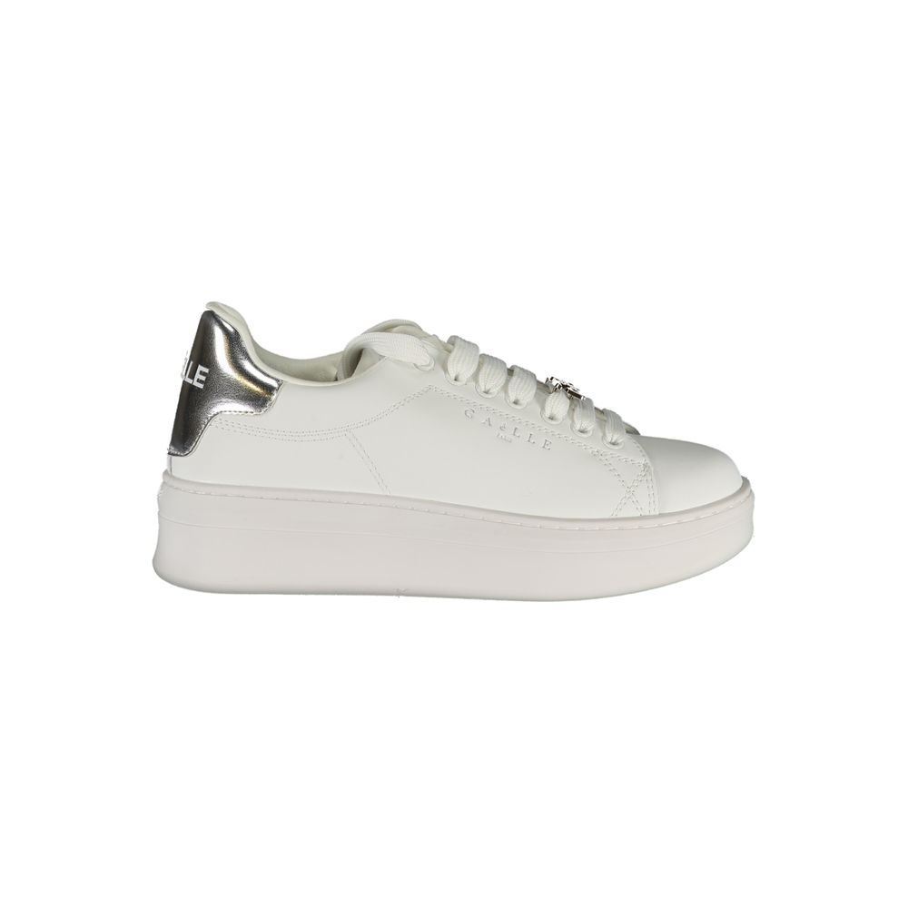 Gaelle Paris Weiße Sneaker aus Polyester im Athletic-Stil