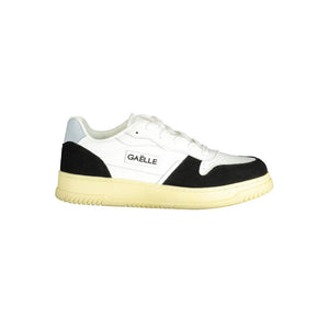 Gaelle Paris Weißer Herren-Sneaker aus Polyurethan