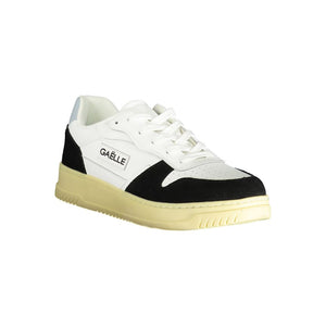 Gaelle Paris Weißer Herren-Sneaker aus Polyurethan