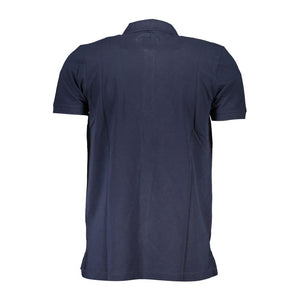 Gianmarco Venturi Blu Cotton Herren Poloshirt
