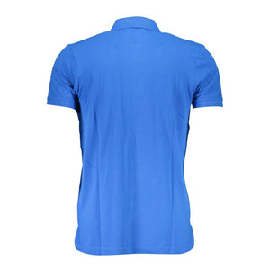 Gianmarco Venturi Blu Cotton Herren Poloshirt