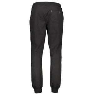 Gianmarco Venturi Schwarze Baumwoll-Herren-Jogginghose