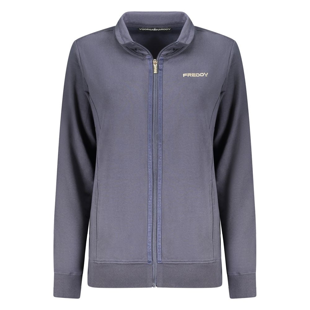 Freddy Blauer Baumwoll-Sweatshirt für Damen