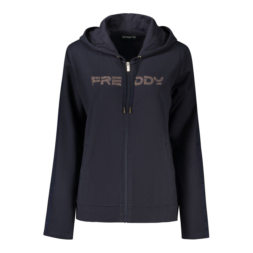 Freddy Blauer Baumwoll-Sweatshirt für Damen