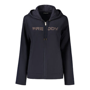Freddy Blauer Baumwoll-Sweatshirt für Damen