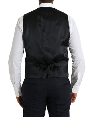 Dolce & Gabbana Blauer Woll-Anzug MARTINI mit einer Knopfleiste für Herren, 3-teilig
