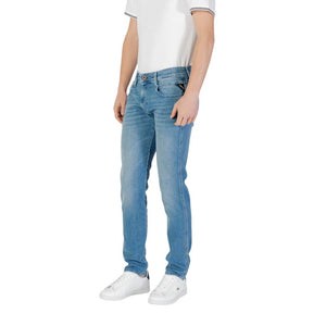 Replay Blaue Baumwoll-Skinny-Jeans