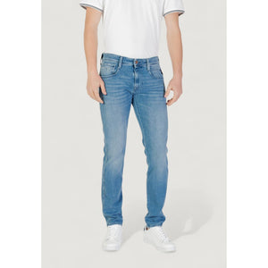 Replay Blaue Baumwoll-Skinny-Jeans