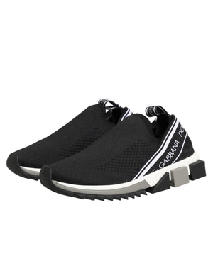 Dolce & Gabbana Schwarze Slip-On Sorrento Sneakers