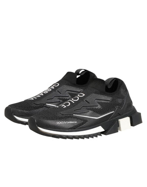 Dolce & Gabbana Schwarze SORRENTO Sport Stretch Sneakers