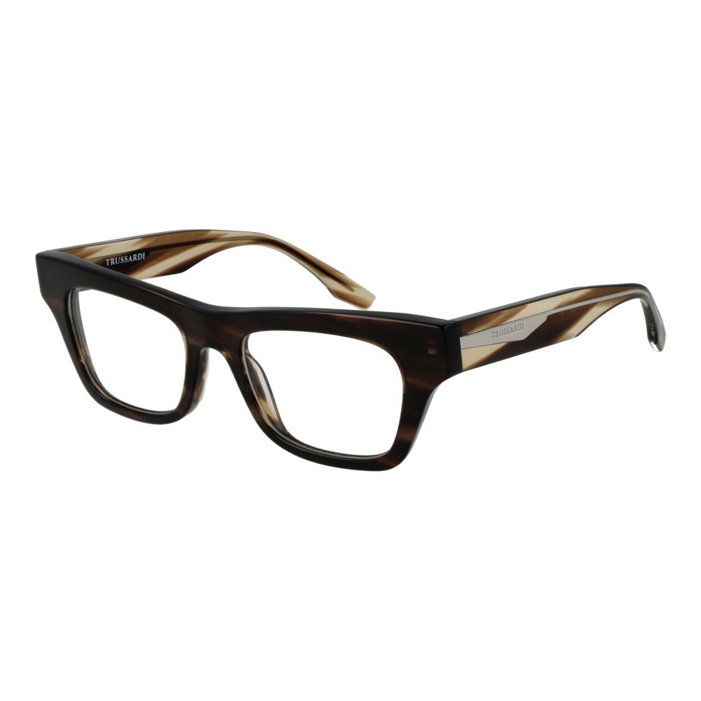 Trussardi Braune Brille aus Acetat (Gestell)