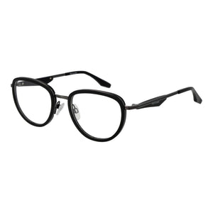 Trussardi Brille aus schwarzem Metall & Kunststoff (Gestell)