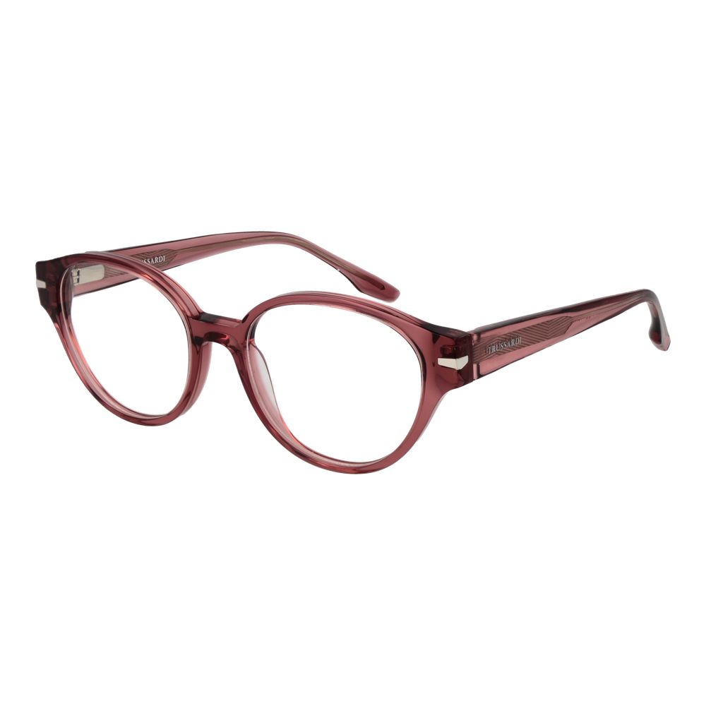 Trussardi Brille aus rosa Acetat (Gestell)