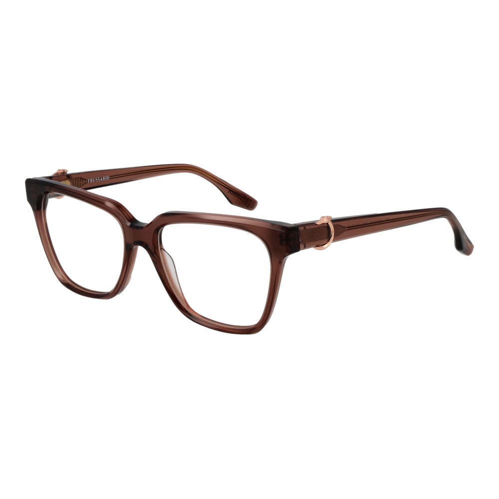 Trussardi Braune Brille aus Acetat (Gestell)