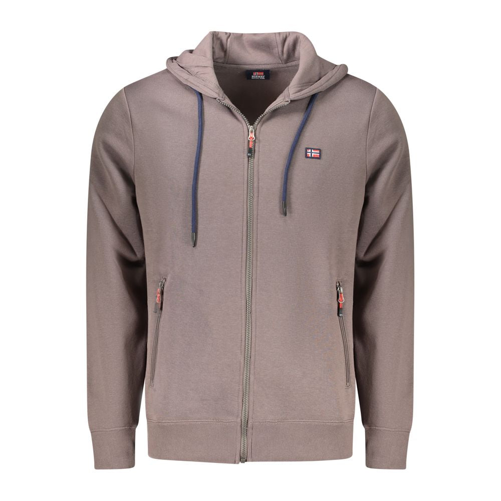 Norway 1963 Marrone Baumwoll-Sweatshirt für Herren