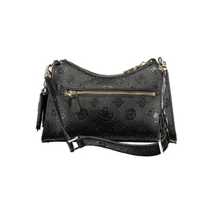 Guess Jeans Schwarze Damen-Handtasche aus Polyurethan
