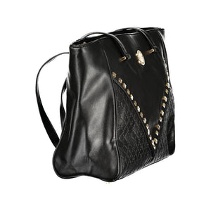 Laura Biagiotti Schwarze PVC-Handtasche