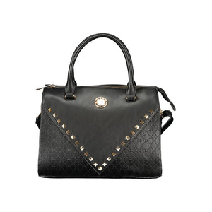 Laura Biagiotti Schwarze PVC-Handtasche
