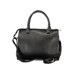 Laura Biagiotti Schwarze PVC-Handtasche