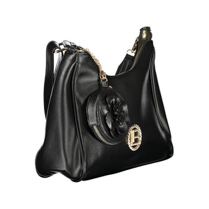 Laura Biagiotti Schwarze PVC-Handtasche