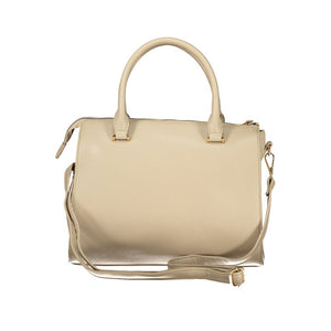 Laura Biagiotti Beigefarbene PVC-Handtasche