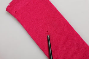 Dolce & Gabbana Fingerlose Ellenbogenlange Handschuhe aus Wolle in Rosa