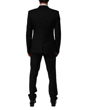 Dolce & Gabbana Schwarzer 2-Knopf-Anzug, 2-teilig