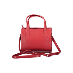 Mario Valentino Rote Damen-Handtasche aus Polyurethan