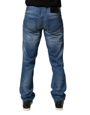 Verri Blau gewaschene Baumwoll-Jeans mit Regular Fit für Herren