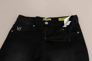 Versace Jeans Couture Dunkle Schwarze Dora Slim-Fit-Jeans