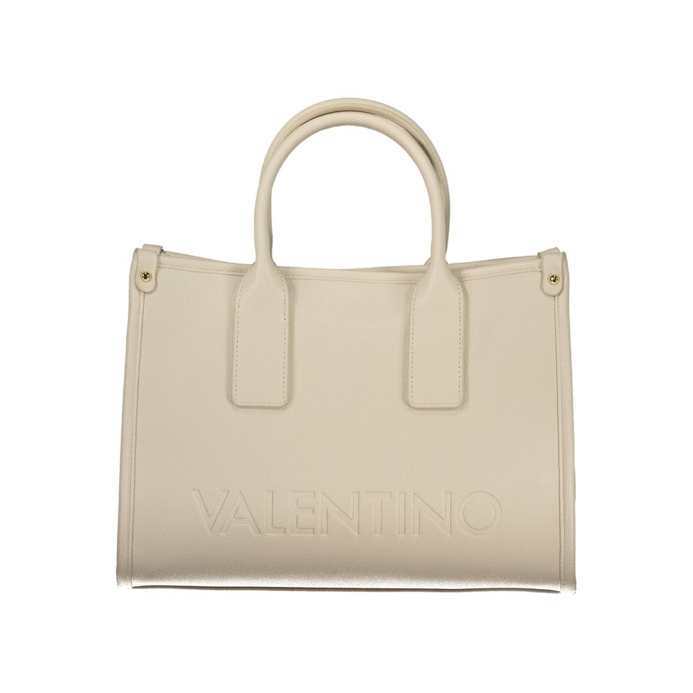 Mario Valentino Damen-Handtasche aus beigem Polyurethan