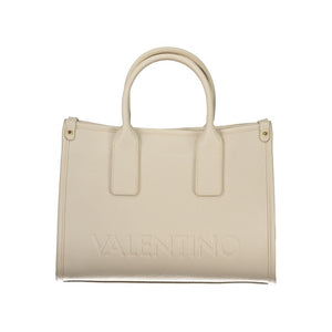 Mario Valentino Damen-Handtasche aus beigem Polyurethan