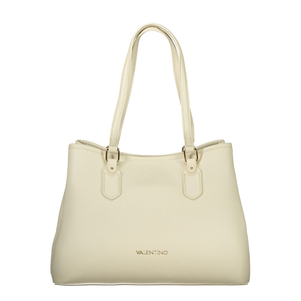 Mario Valentino Damen-Handtasche aus beigem Polyurethan