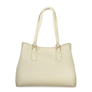 Mario Valentino Damen-Handtasche aus beigem Polyurethan