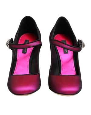 Dolce & Gabbana Pinke Strass Mary Janes Pumps