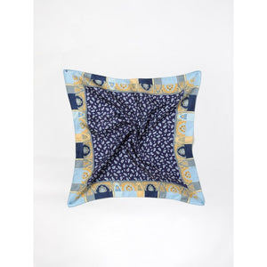 Etro Blaues Seidentuch
