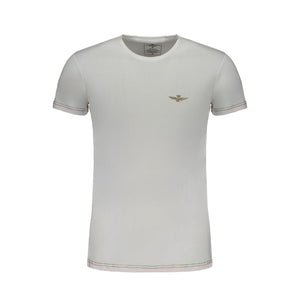 Aeronautica Militare Weißes Herren-T-Shirt aus Baumwolle