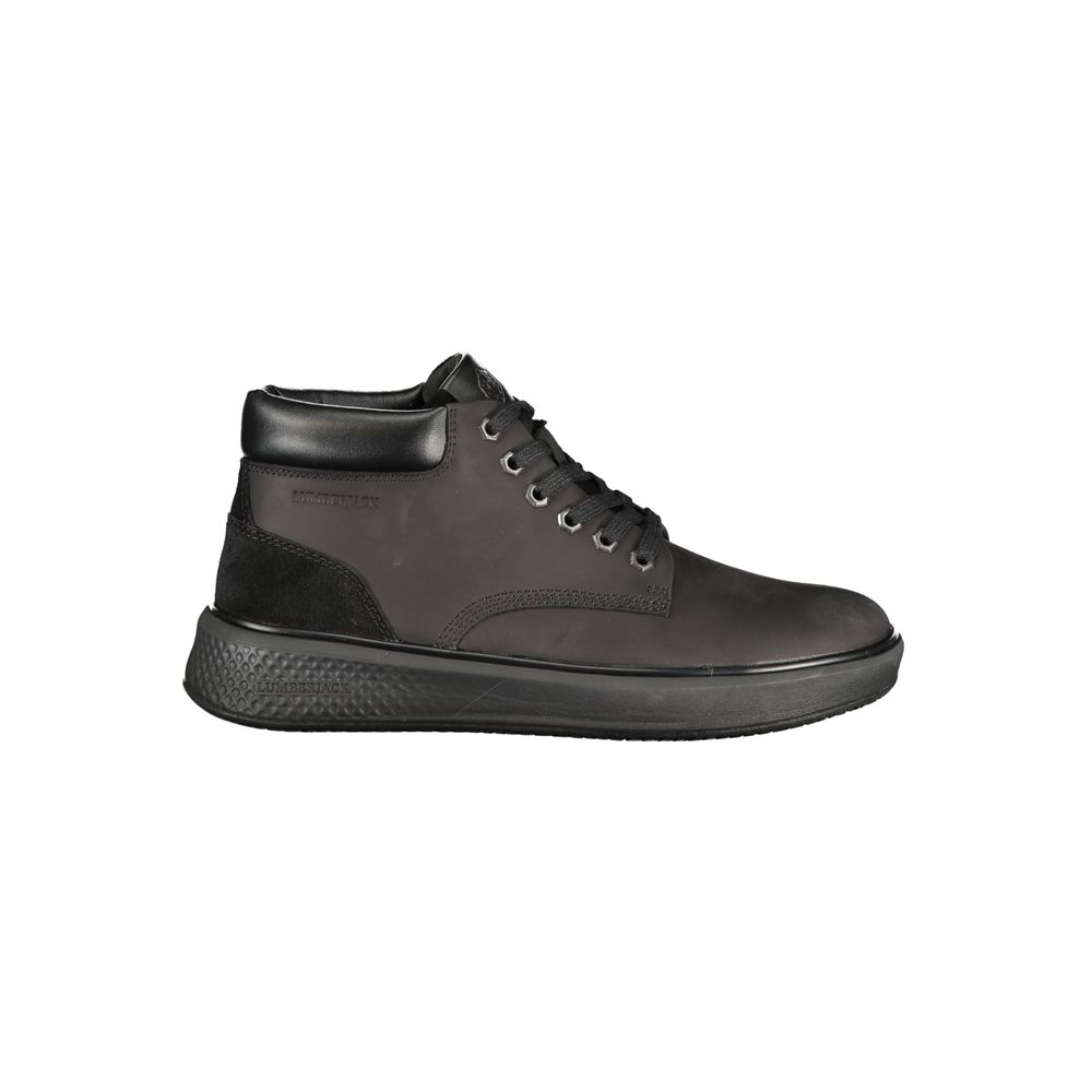 Lumberjack Schwarzer Leder Herren Sneaker