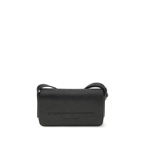 Alexander Wang Schwarze Bos Taurus Kalbsleder Schultertasche
